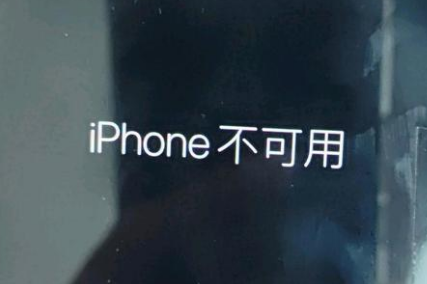 福贡苹果服务网点分享锁屏界面显示“iPhone 不可用”如何解决 